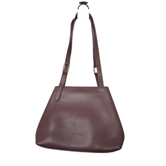 Furla Old Pink Leather Mini Shoulder Bag - Picture 1 of 10